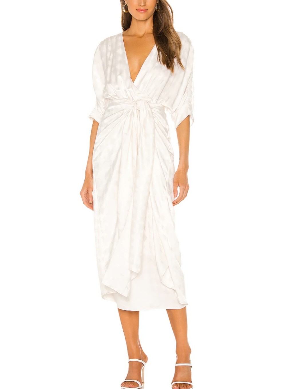 Callahan Revolve Women's Sami Tie Knot Dress Surplice Neckline Size Medium